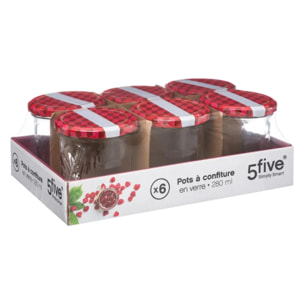 Lot de 6 Pots de Confiture