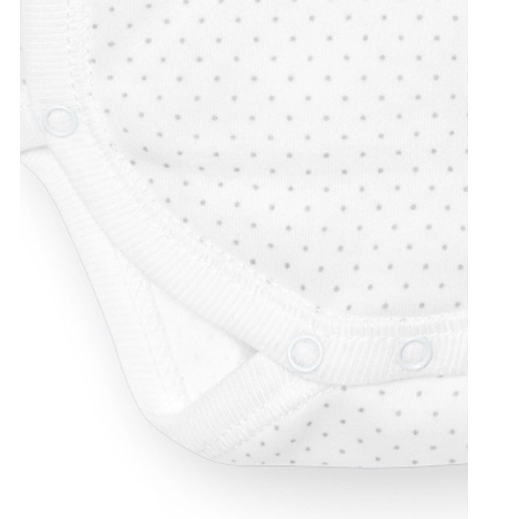 Body cruzado bebé manga larga topos