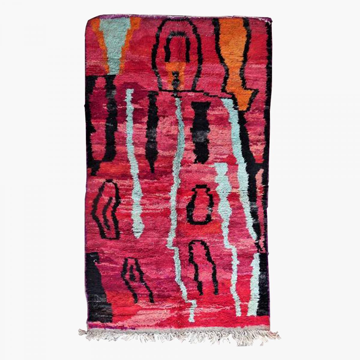 Authentique tapis artisanal Berbère en laine