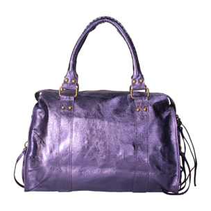 Borsa a spalla da donna In Vera pelle Made in Italy 41x28x13 cm