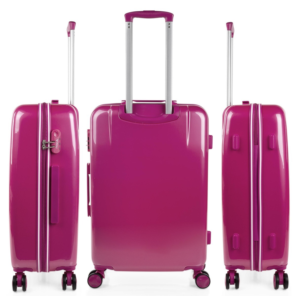 Juego De Maletas Pc Itaca Base Fucsia Fucsia Unicornios