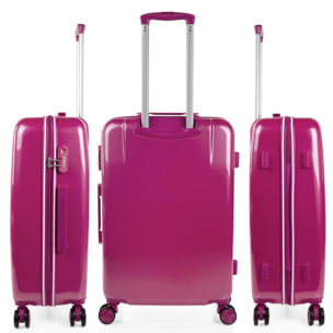 Juego De Maletas Pc Itaca Base Fucsia Fucsia Unicornios