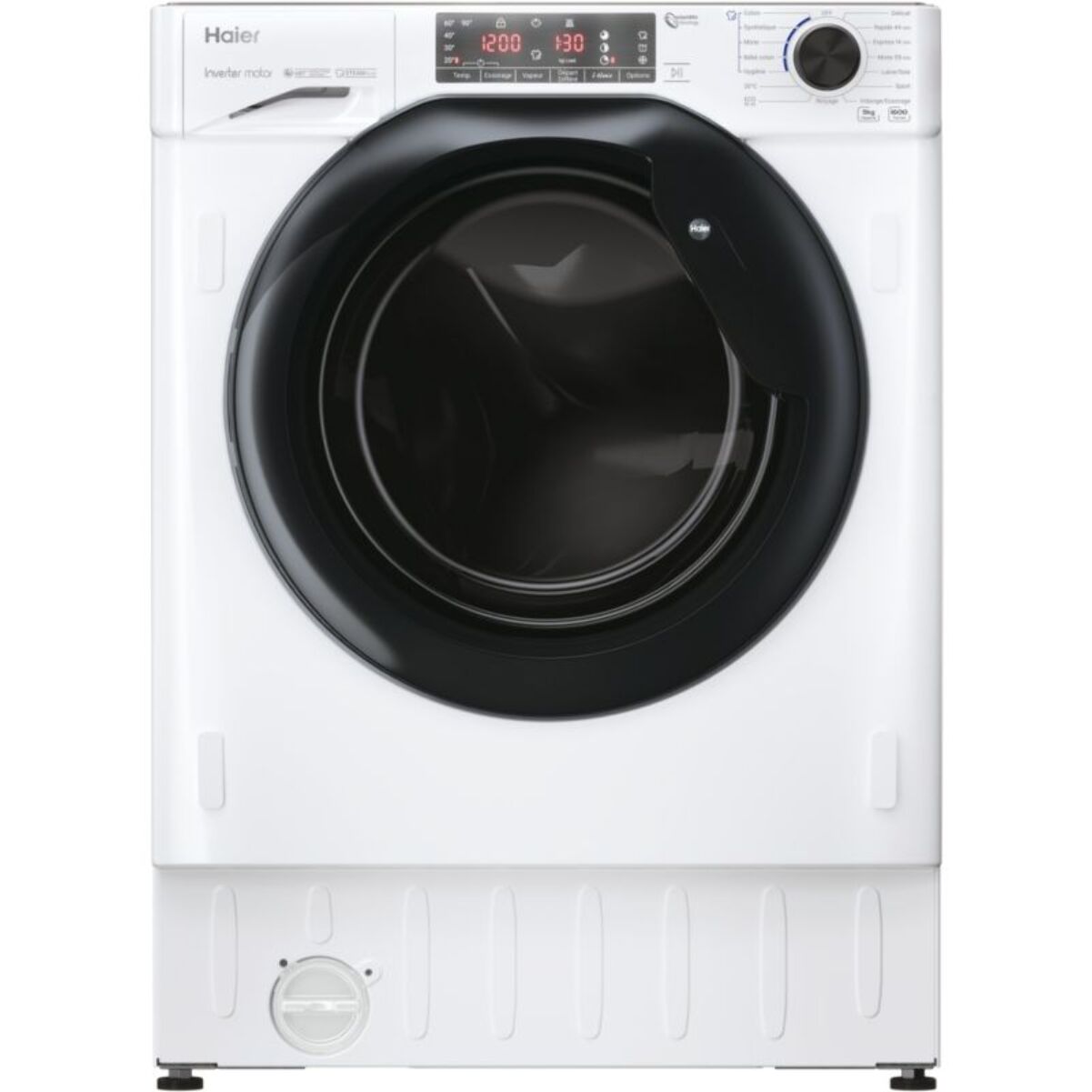 Lave linge hublot encastrable HAIER HW90B416FWB-FR