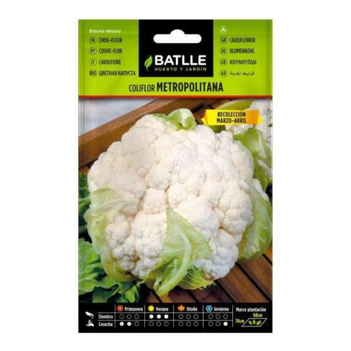 Semillas de Coliflor Metropolitana Batlle