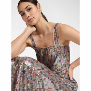 Elena Mirò - Vestido de tul con lentejuelas - Gris