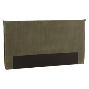 ARTHUR - Tête de lit rembourrée pour lits 160/180cm velours côtelé vert