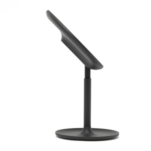 Miroir cosmétique pliable en plastique, 3 couleurs de lumière réglables, hauteur 34,5 cm, noir (SATZKLEDC)