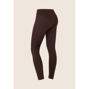 Leggings Sportivi 7/8 Total Black con Vita Alta