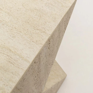 Table d'appoint Travertino Triangle Kare Design