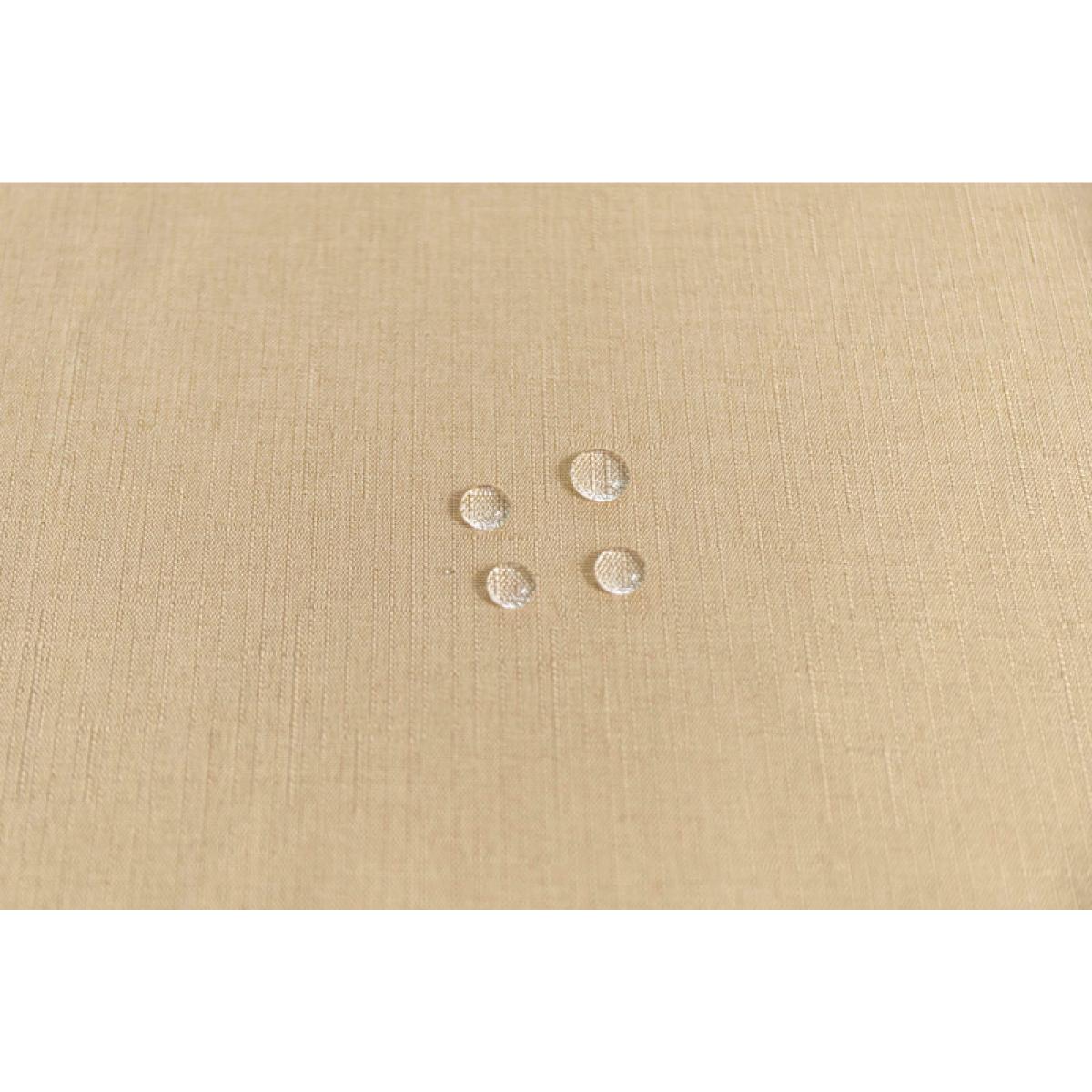 Nappe antitache unie beige ronde 160 cm