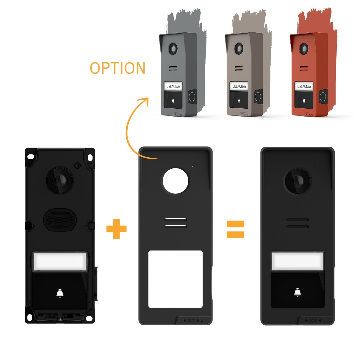Pack visiophone Wave 3 sans fil, connecté et son répéteur de signal (portée jusqu'à 700 m)