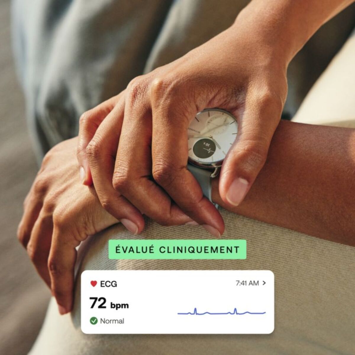 Montre santé WITHINGS Scanwatch 2 38mm Rose Gold Bleue