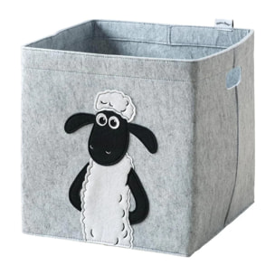 Boîte de rangement en feutre compatible Kallax Lifeney Shaun le mouton