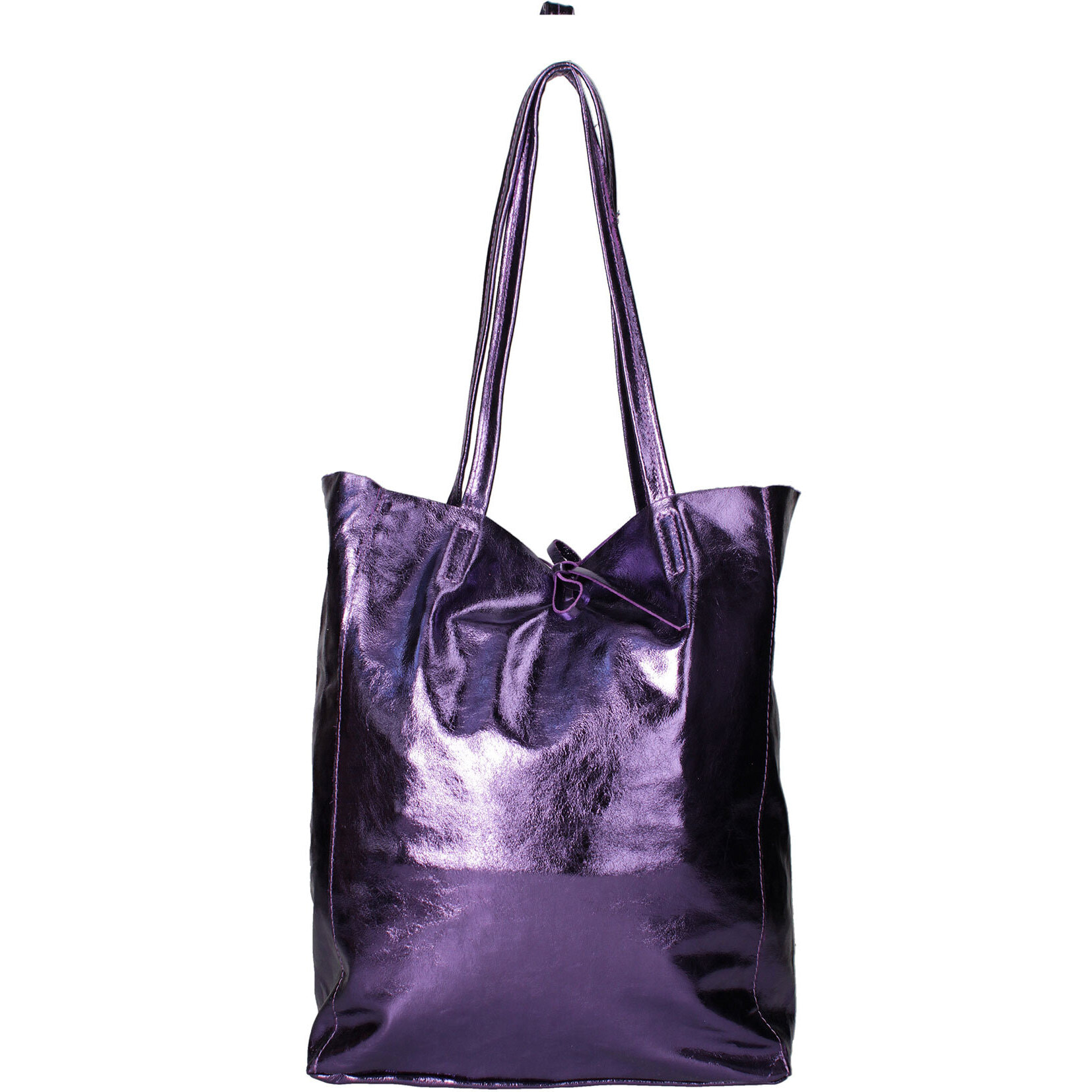 Borsa Shopper  da donna In Vera pelle Made in Italy 40x36x11 cm