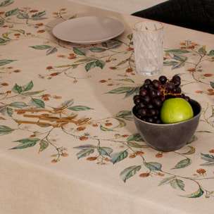 Mantel lino antimanchas estampado Misana Siena