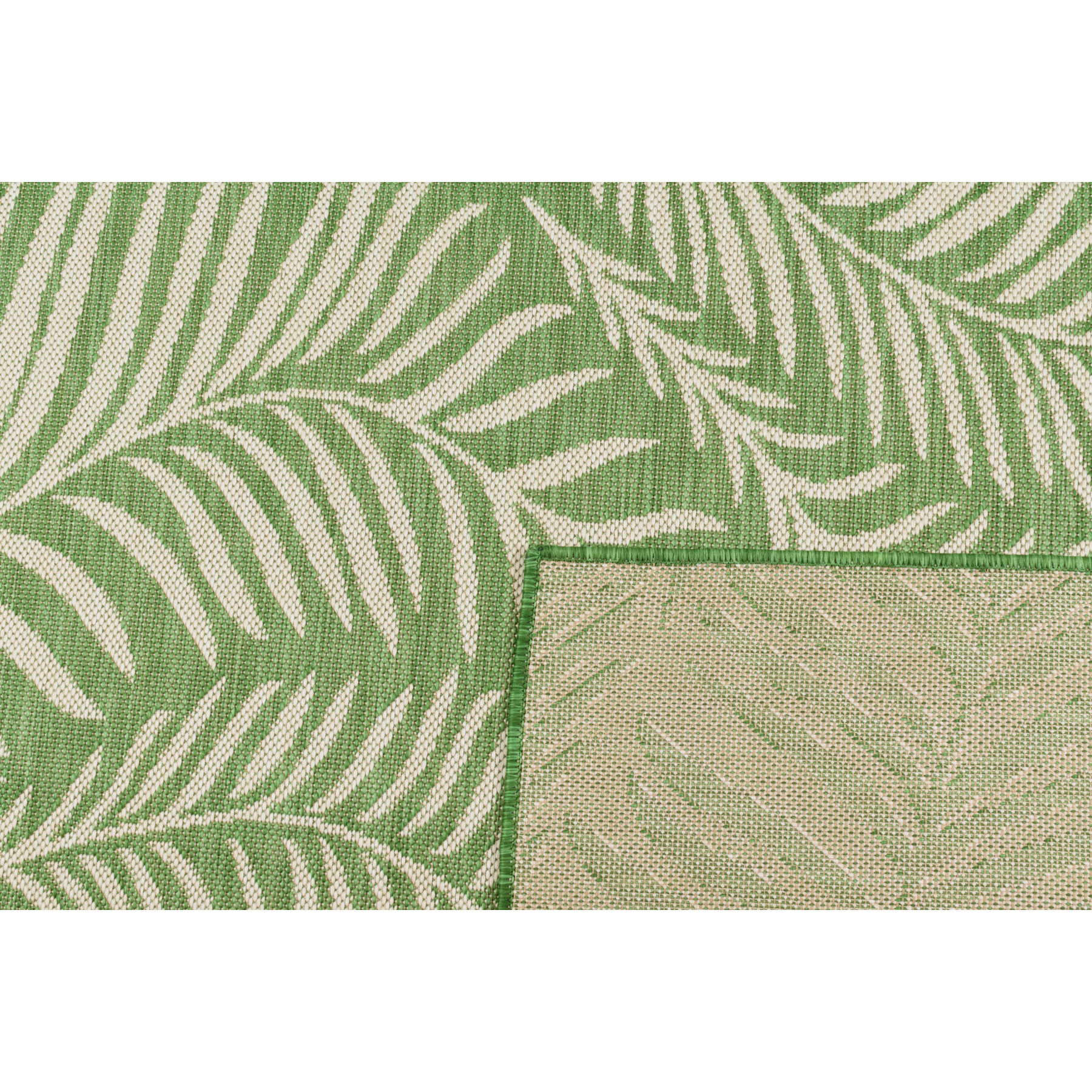 Samba - tapis intérieur extérieur motif feuilles, vert