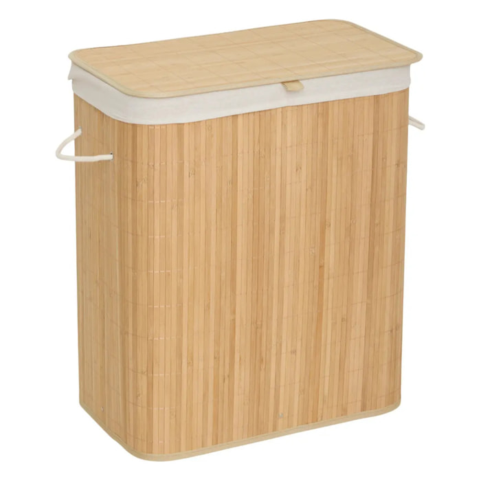 Panier à linge 60L bambou