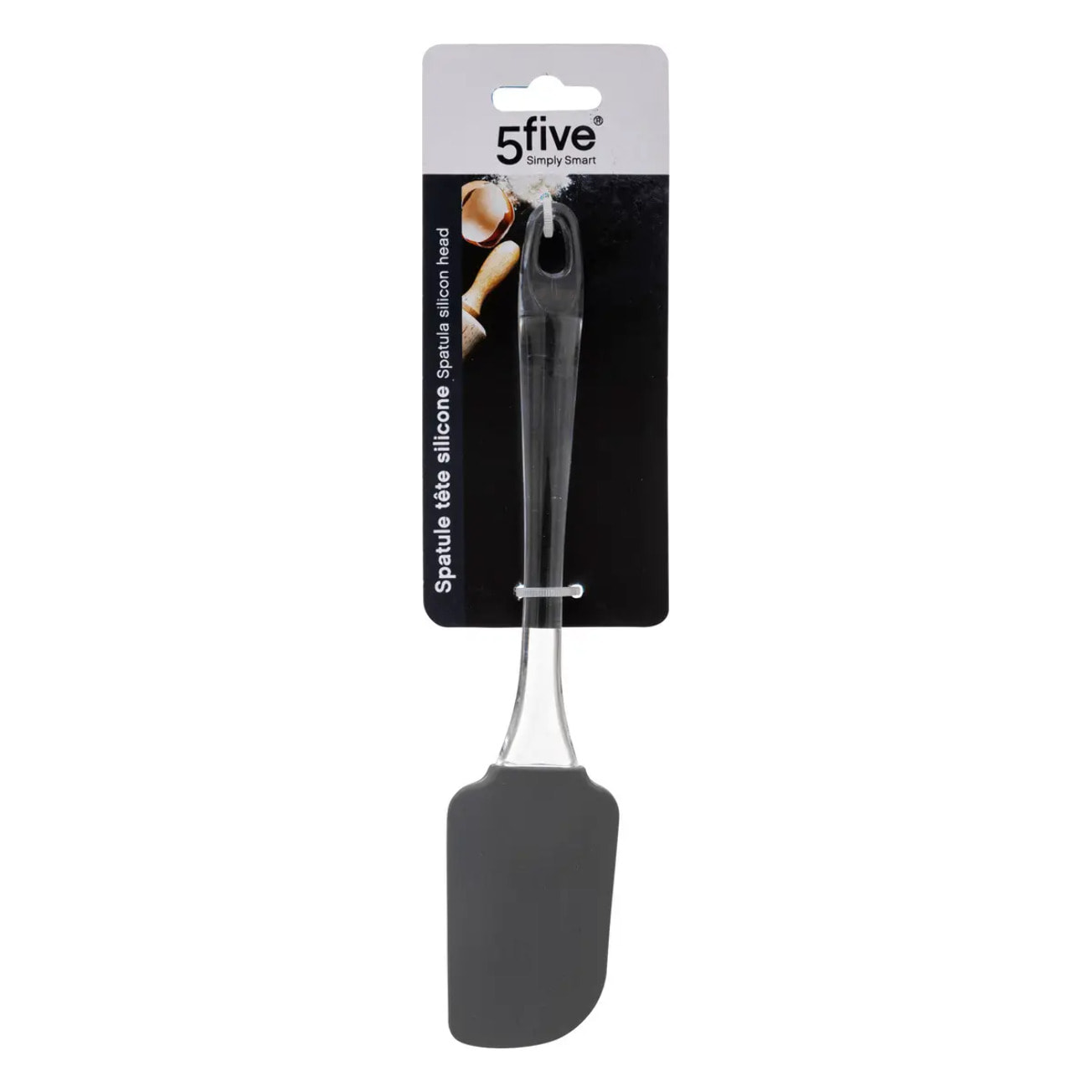 Spatule en silicone gris