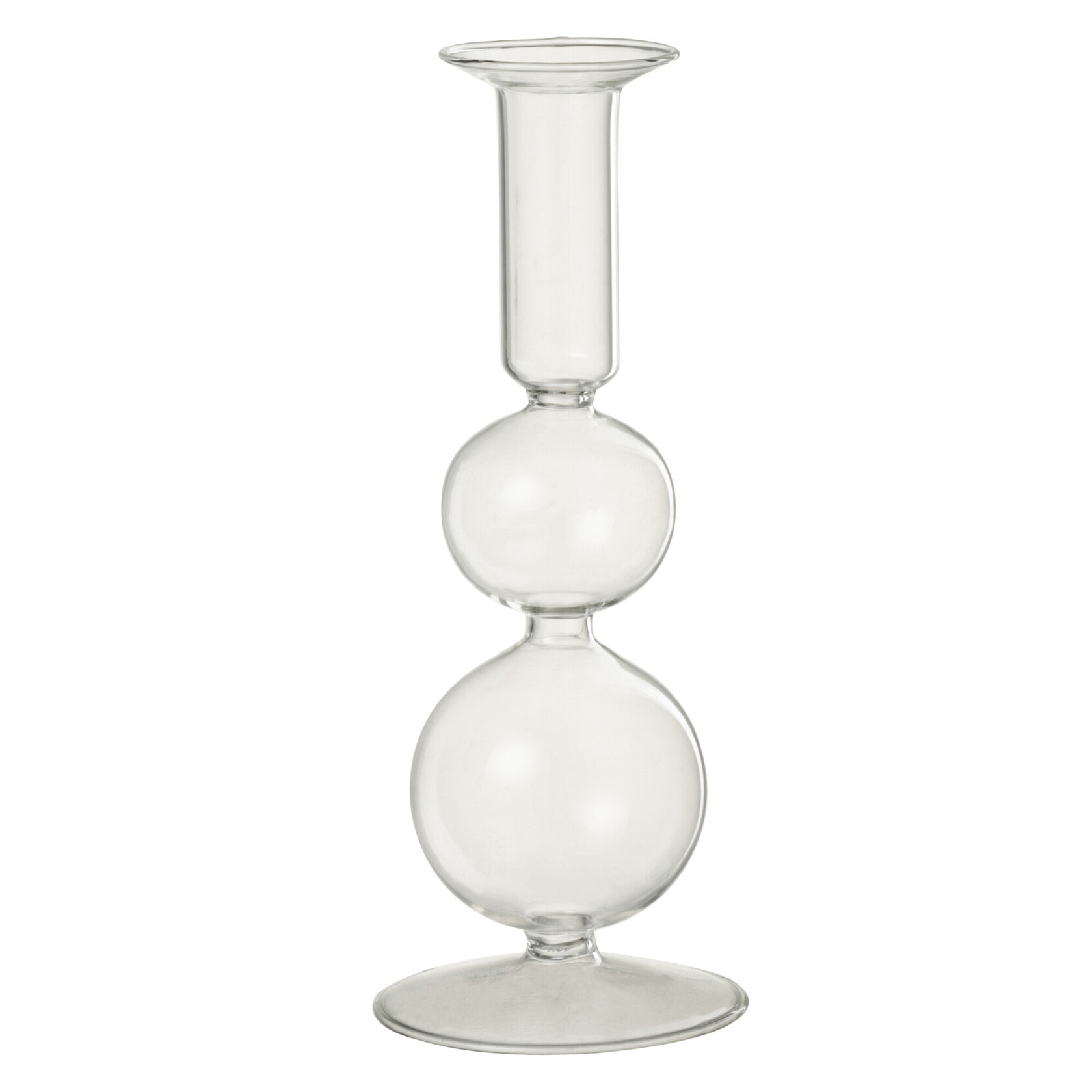 J-Line chandelier 2 Boules - verre - transparent - large