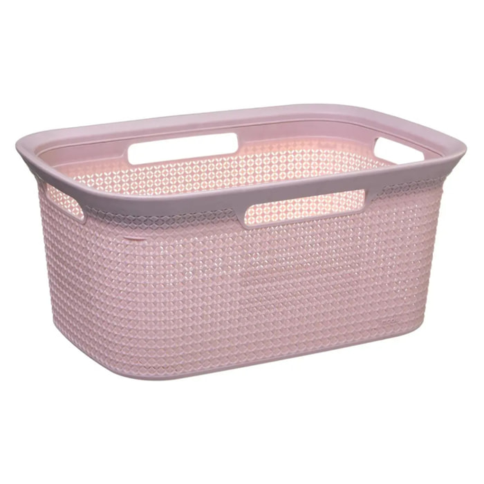 Corbeille à linge 45L "Scandinave" gris