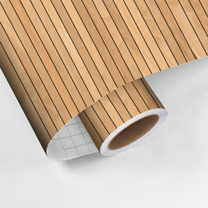 Rouleau revêtement adhésif vinyle au mètre - Sticker mural tête de lit - BOIS SCANDINAVE