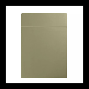 Drap plat satin de coton uni brun marron Ava uni mordore