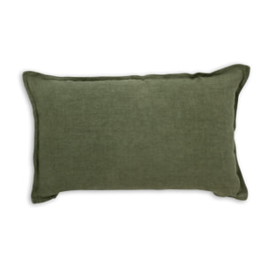 Coussin en lin vert 30x50cm NYL