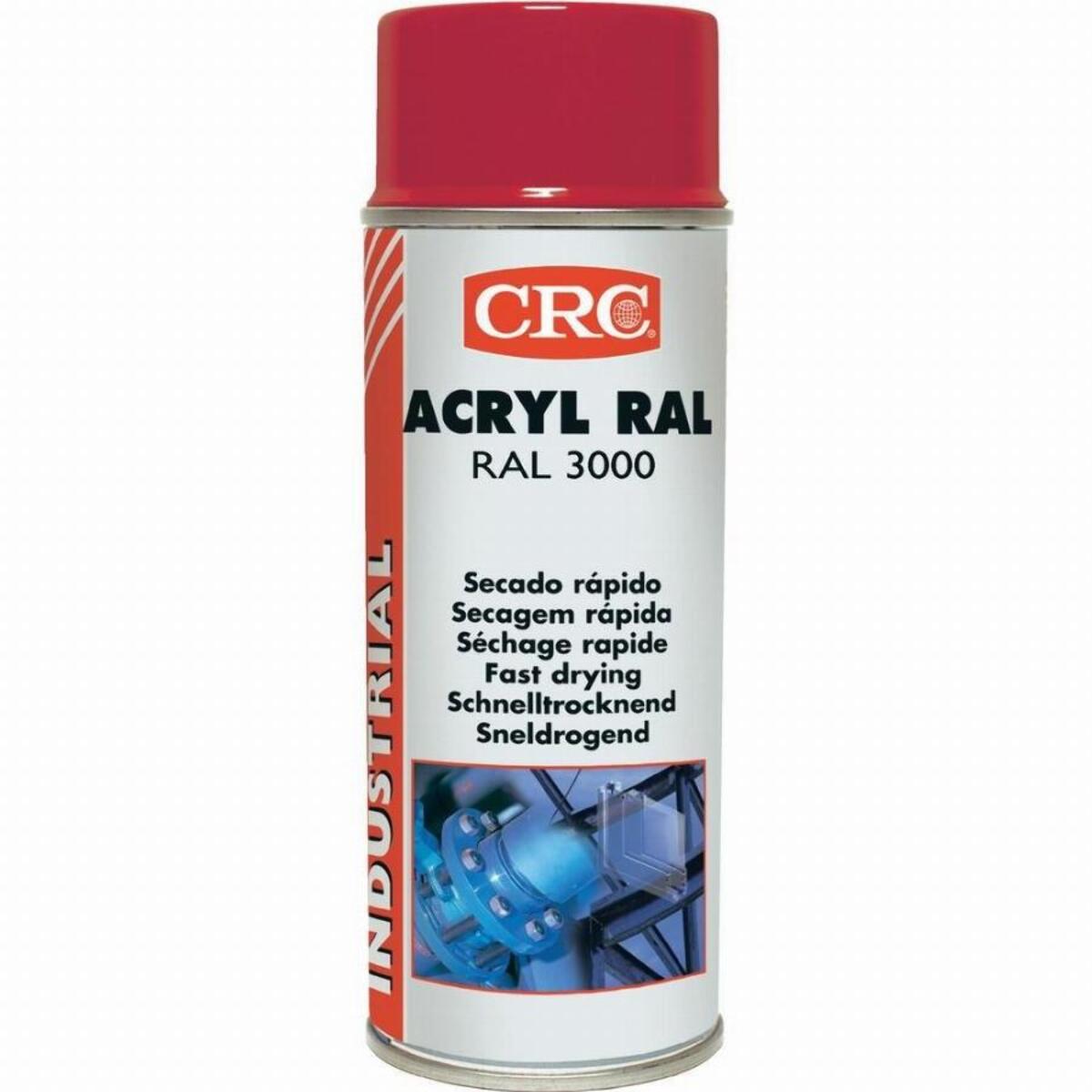 Peinture acrylique CRC Aérosol - Rouge - 520ml/400ml