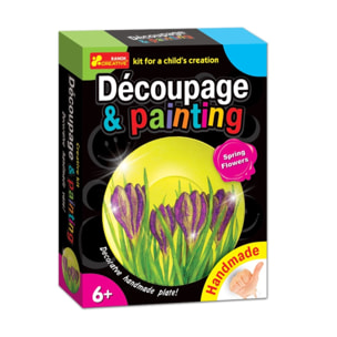 PLATO CON FLORES DE PRIMAVERA