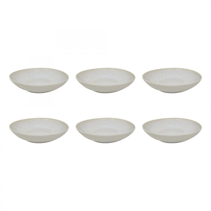 Lot de 6 assiettes creuses, NUAGE