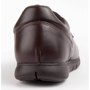 Zapato Oxford De Piel - Marron