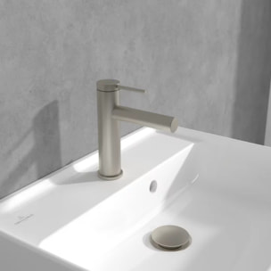 Mitigeur lavabo Loop & Friends avec tirette Brushed Nickel Matt