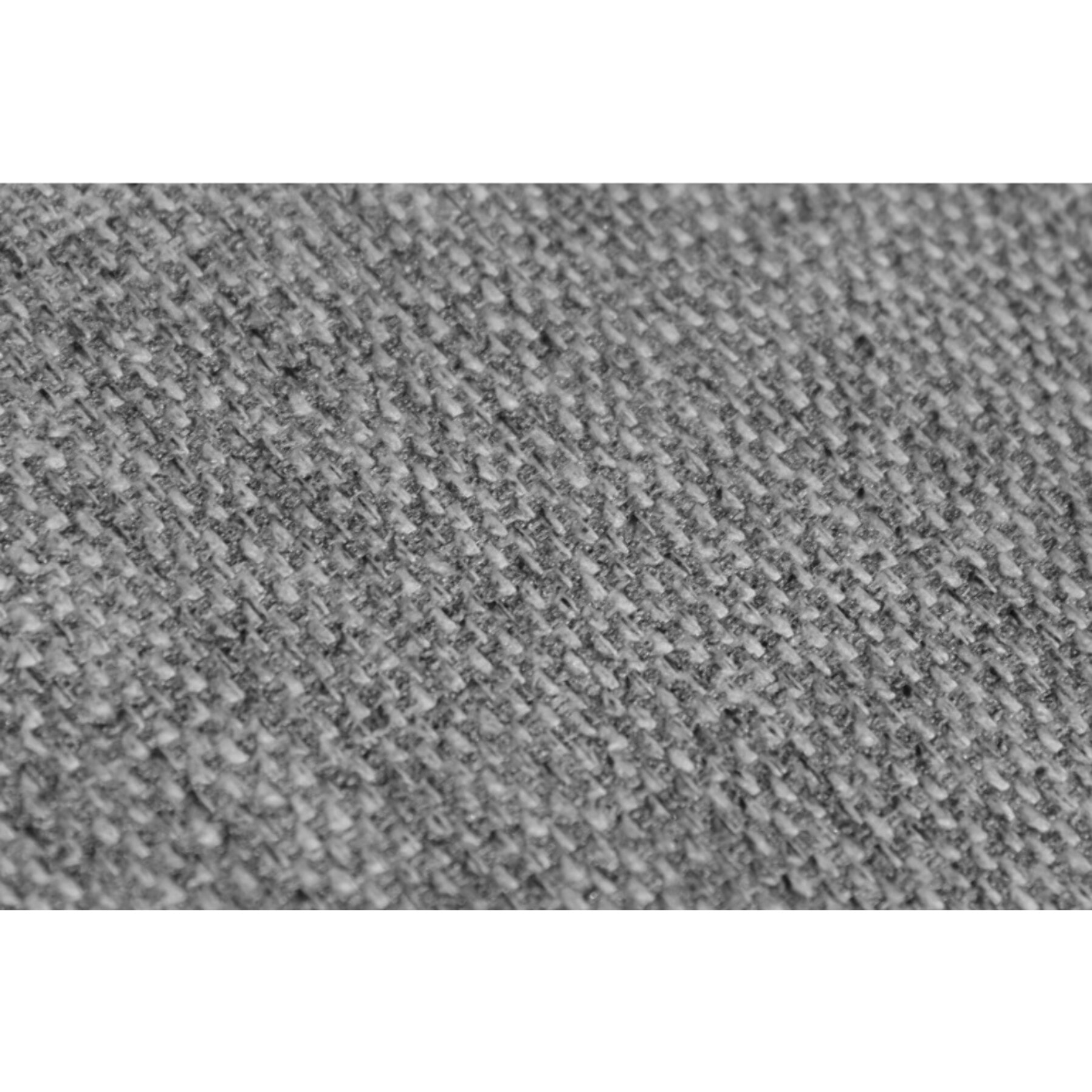 Chaise en tissu chiné, accoudoirs & pieds métal - OLIVER