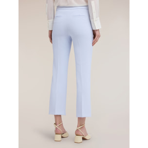 Motivi - Pantalones regular en cady crêpe - Light - blue