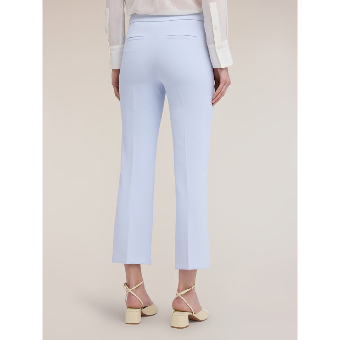Motivi - Pantalones regular en cady crêpe - Light - blue