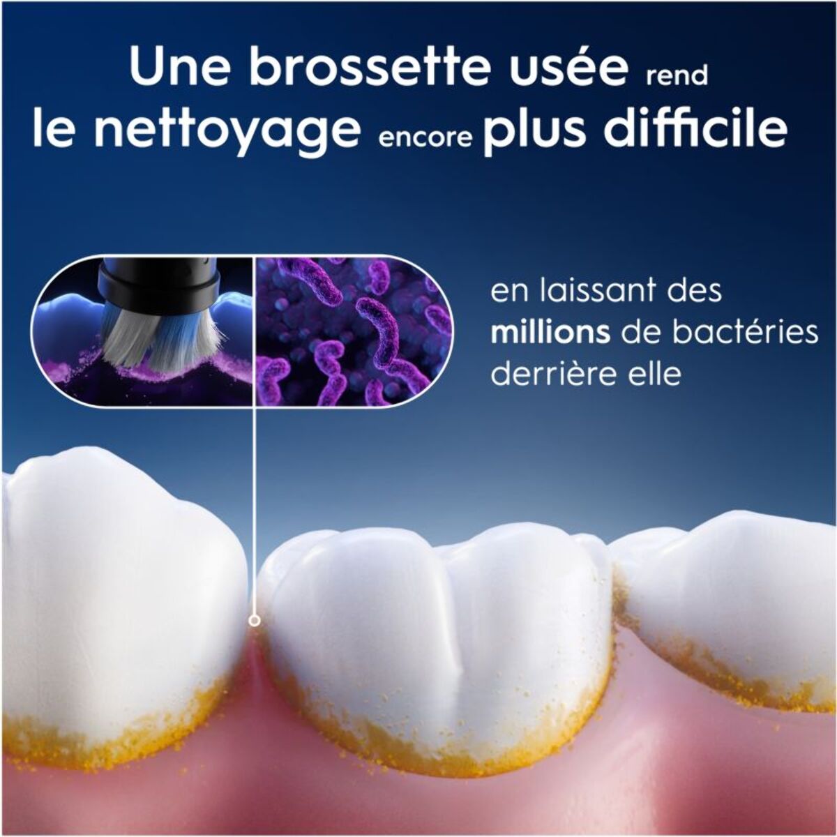 Brossette dentaire ORAL-B x3 Radiant White Noir