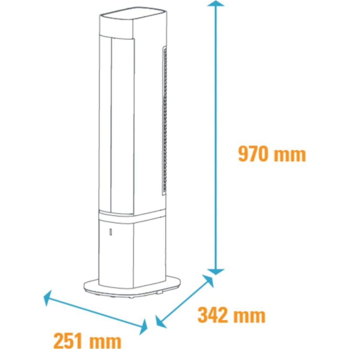 Ventilateur-chauffage OPTIMEA OCE-H02-2200