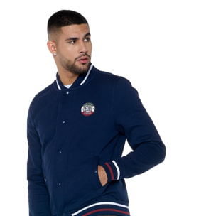 Bomber invernale da uomo con bottoni "Varsity"