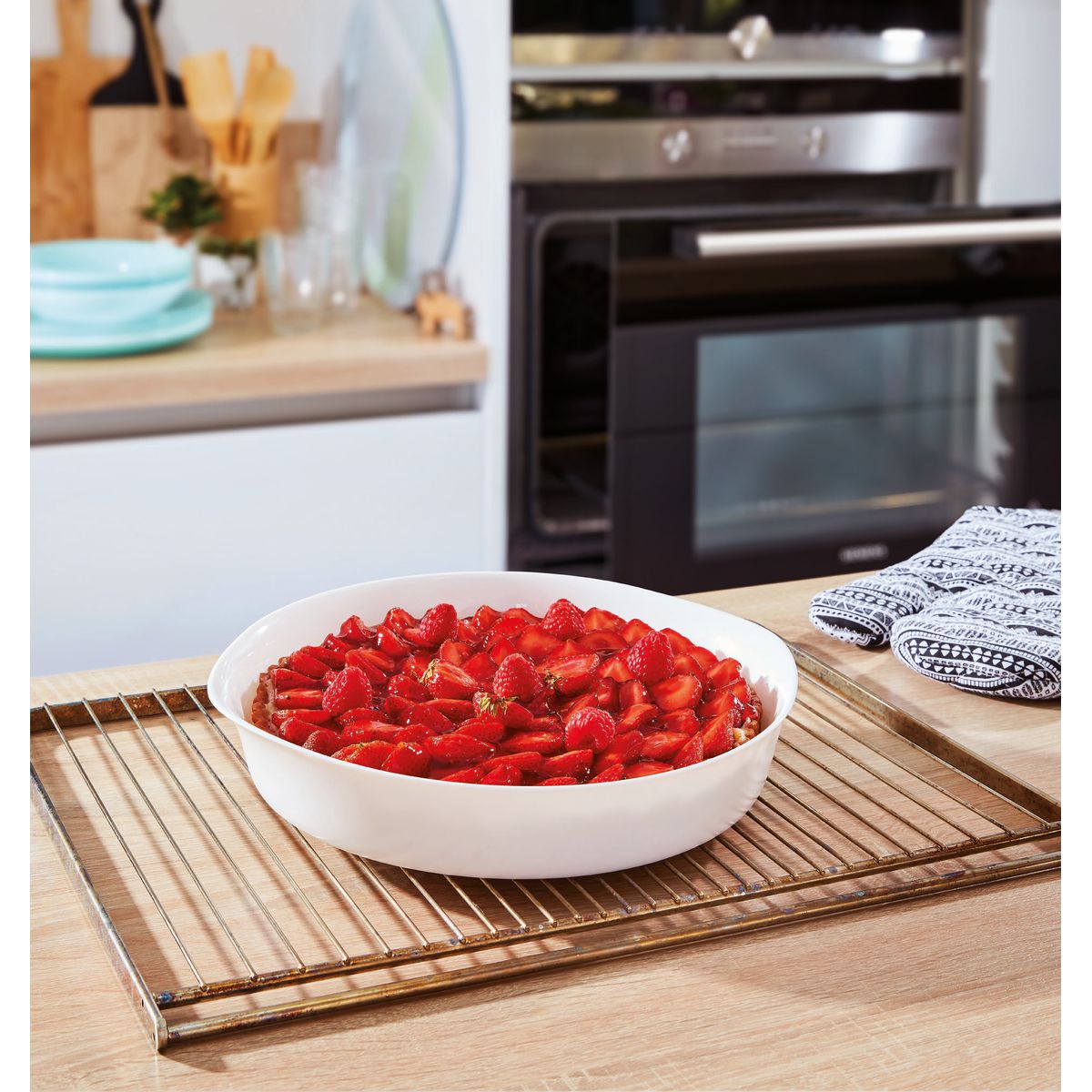 Plato para tarta blanco 28 cm Smart Cuisine Carine - Luminarc