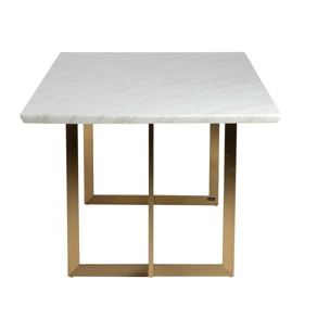 Mesa Comedor  Marmol Inoxidable Tebas 220x100x76 Cm
