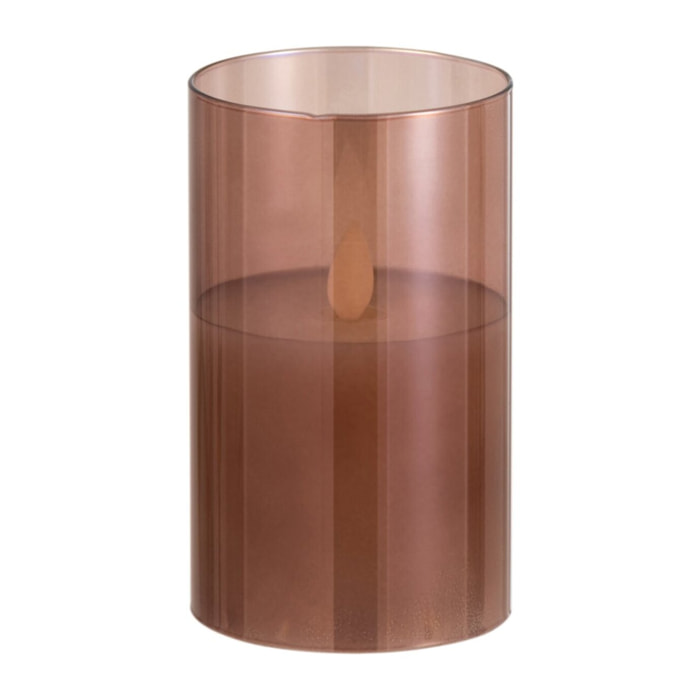 J-Line lampe Brillante - verre - brun - small - LED