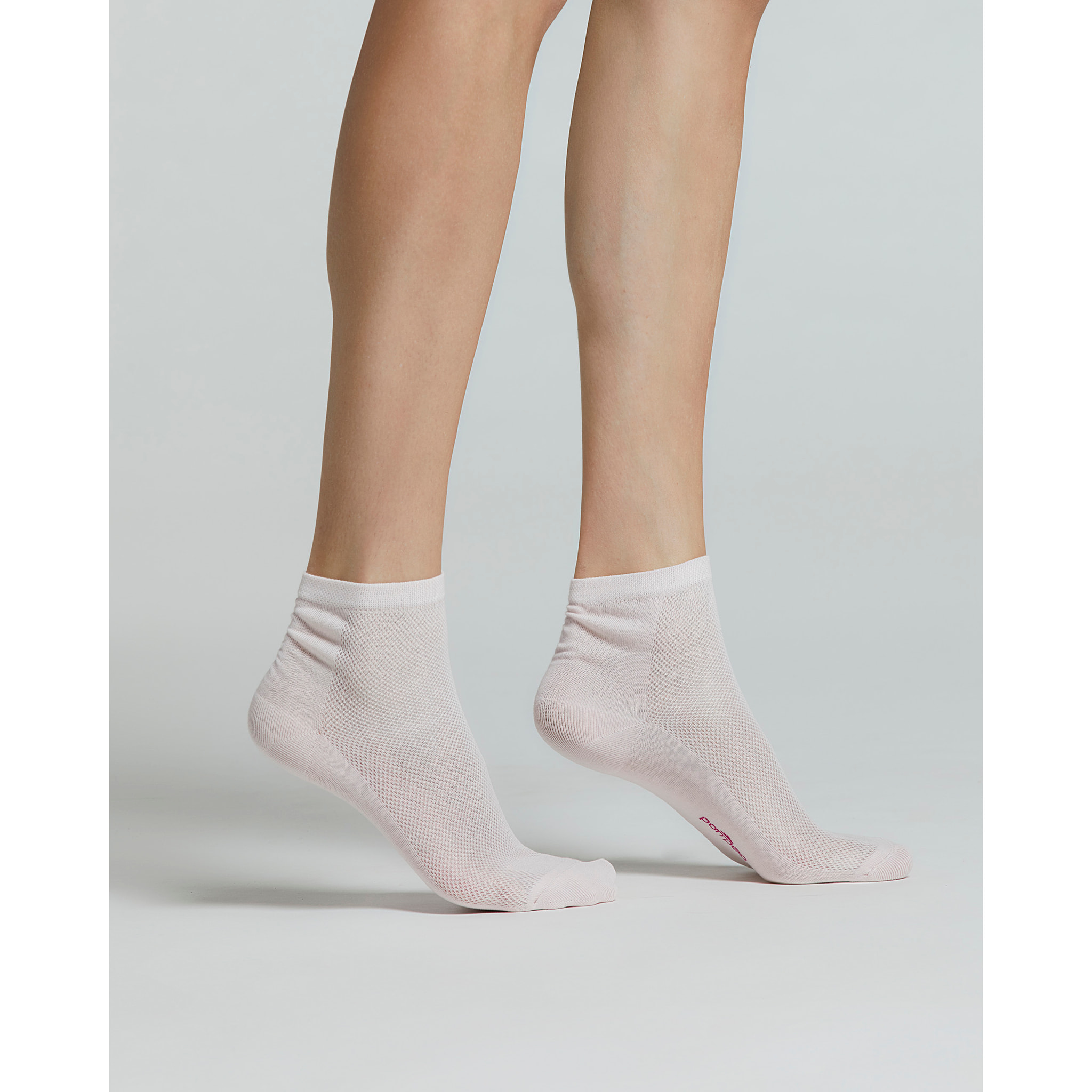 CALZA COTONE MELOGRANO EFFETTO RETE