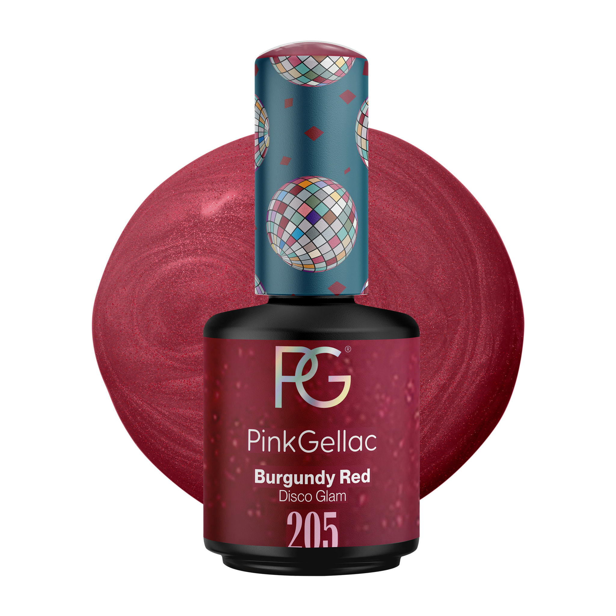 Vernis semi-permanent - 205 Burgundy Red - 15 ml