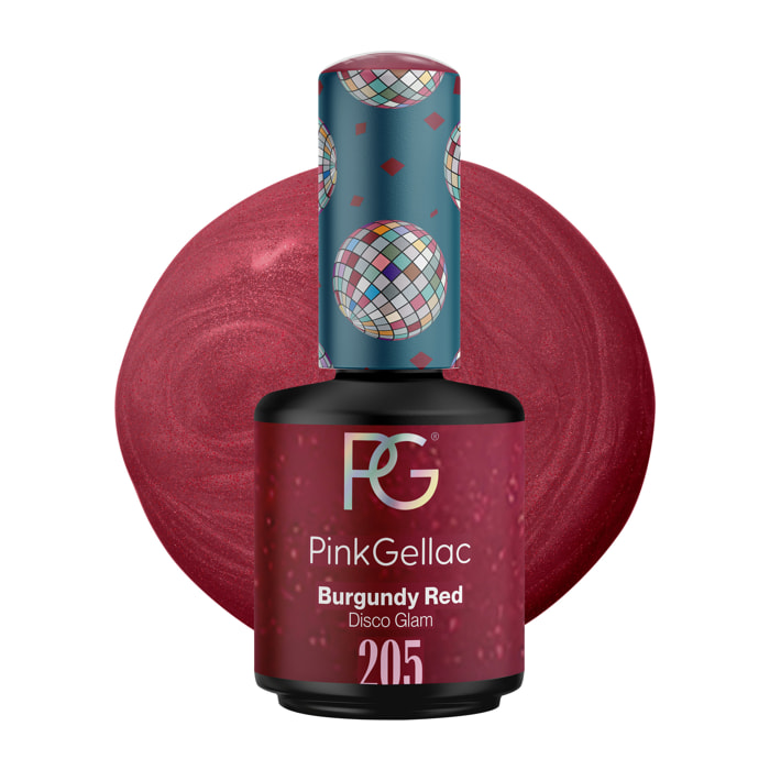 Vernis semi-permanent - 205 Burgundy Red - 15 ml