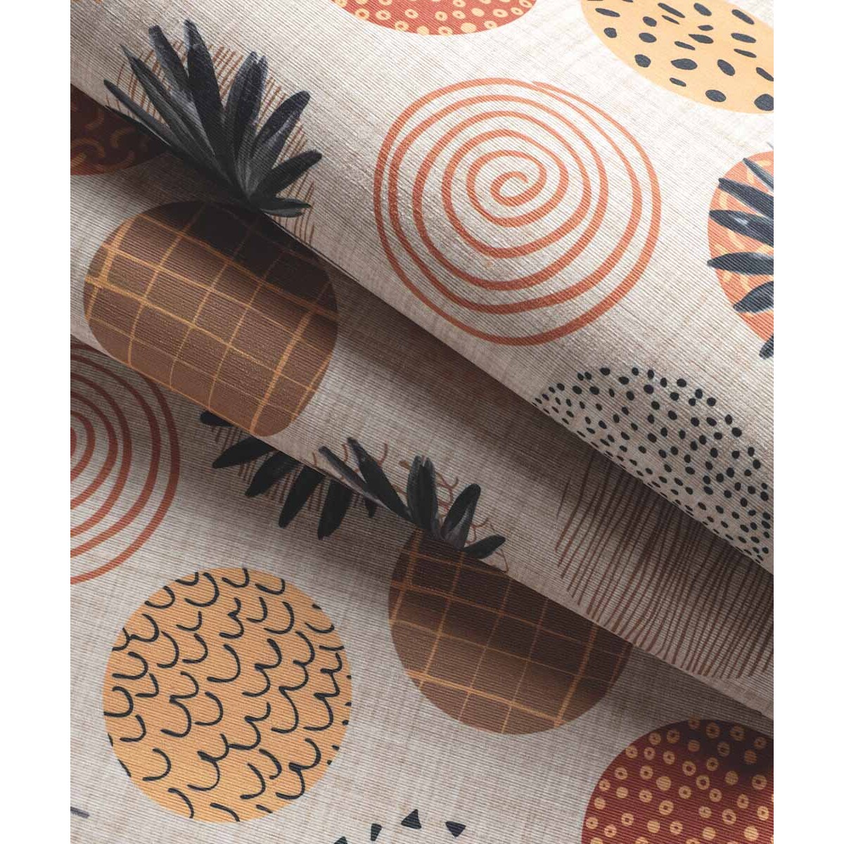 Passatoia bagno ingresso multiuso, disegno piante stilizzato minimal