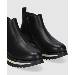 Botines de Piel - Negro - Tacón: 5 cm
