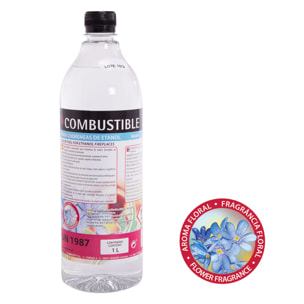 Combustible Etanol de origen natural aroma floral. Caja 12 Botellas de 1 litro LIQ-AIRFRESH PURLINE