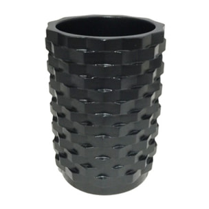 Set 3 accessoires pour salle de bain couleur noir - BELFAST