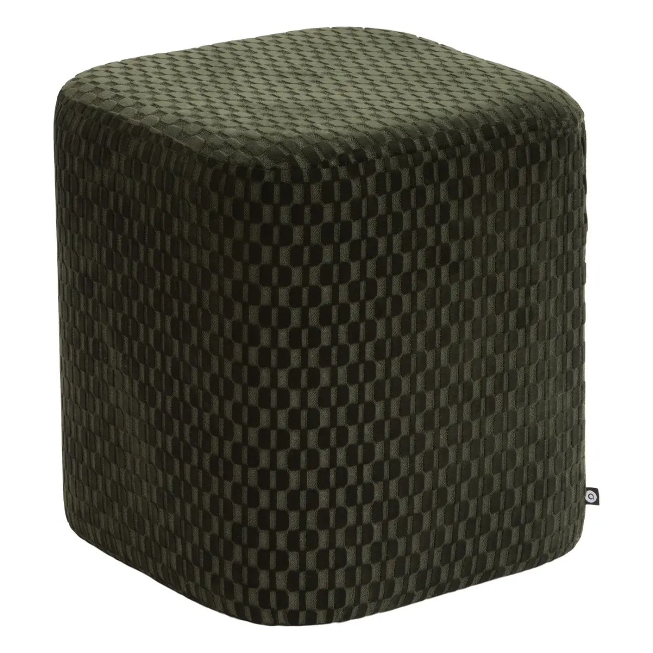 Pouf Selia carré 35x35cm vert