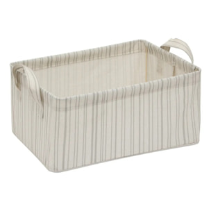 Panier de rangement Silnea rectangulaire 25,5x35cm beige